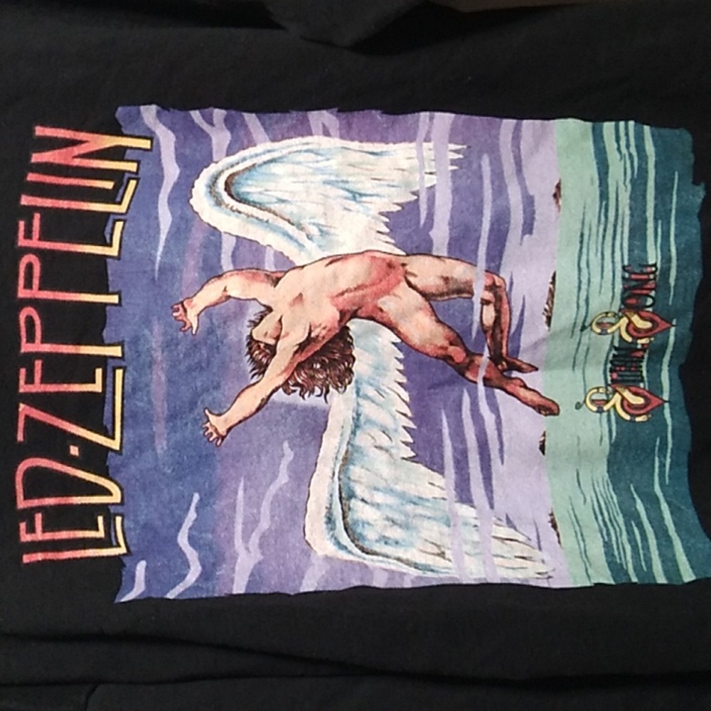 (X-63) SALE! RARE! Led Zeppelin Vintage The TXX Collection Hoodie Sz.L - Picture 2 of 12